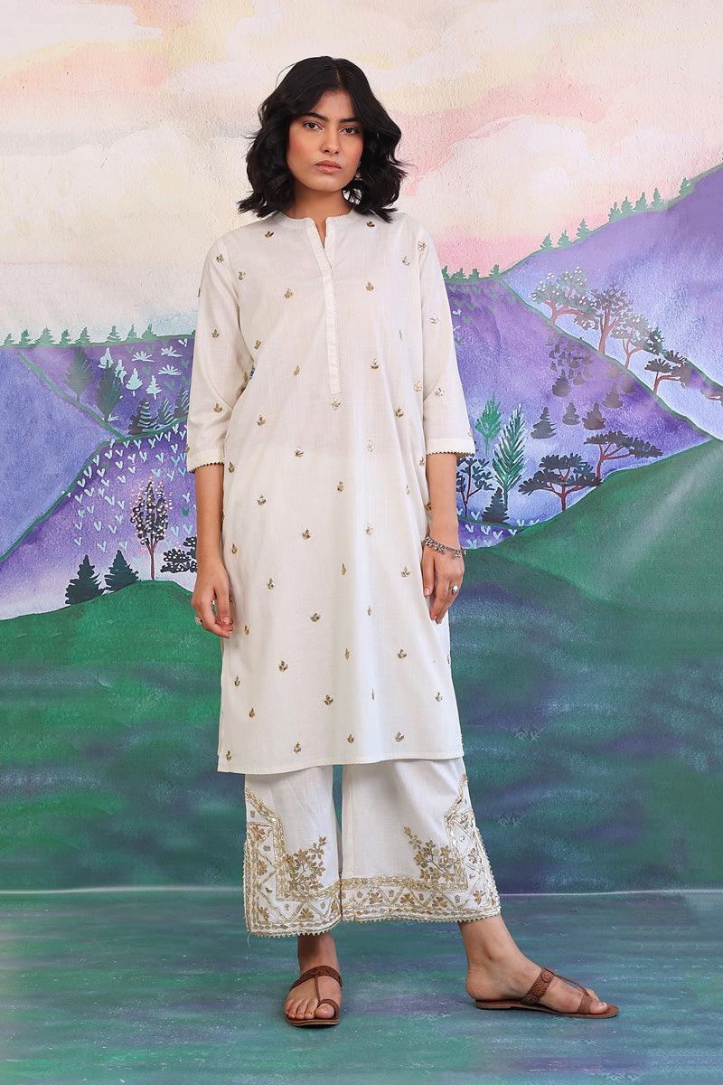 Generation - 2- Piece Mah e Noor Gota Galore - Off White - Lawn