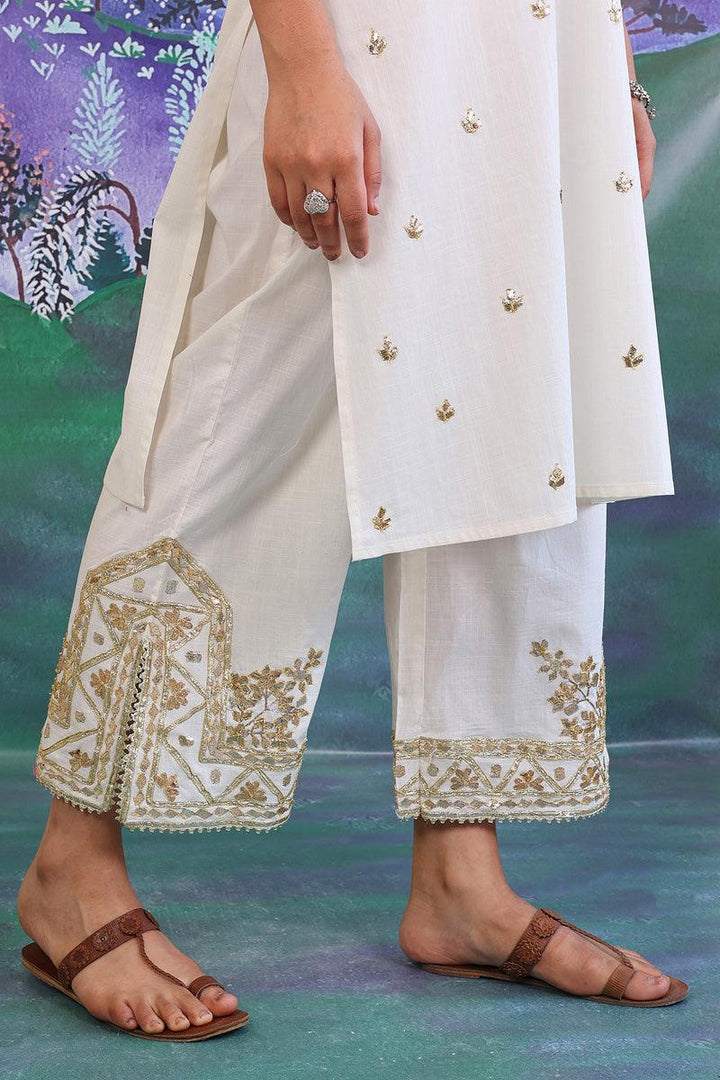 Generation - 2- Piece Mah e Noor Gota Galore - Off White - Lawn