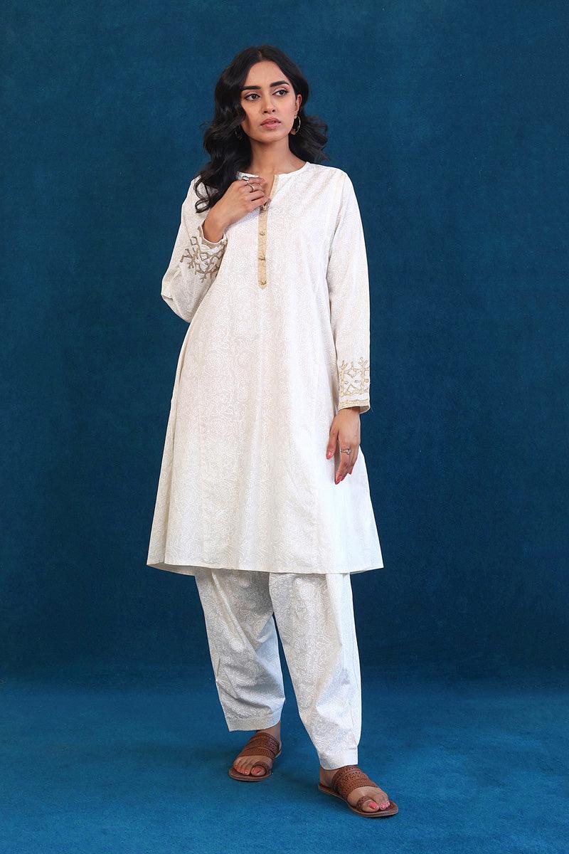 Generation - Mah e Noor 2-Piece - Off White - Lawn