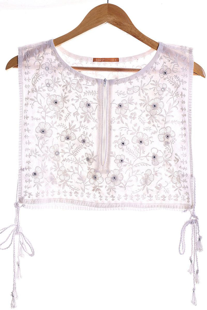Generation - NKR sheeshakari Koti and Frock - White - Lawn - 1 Piece