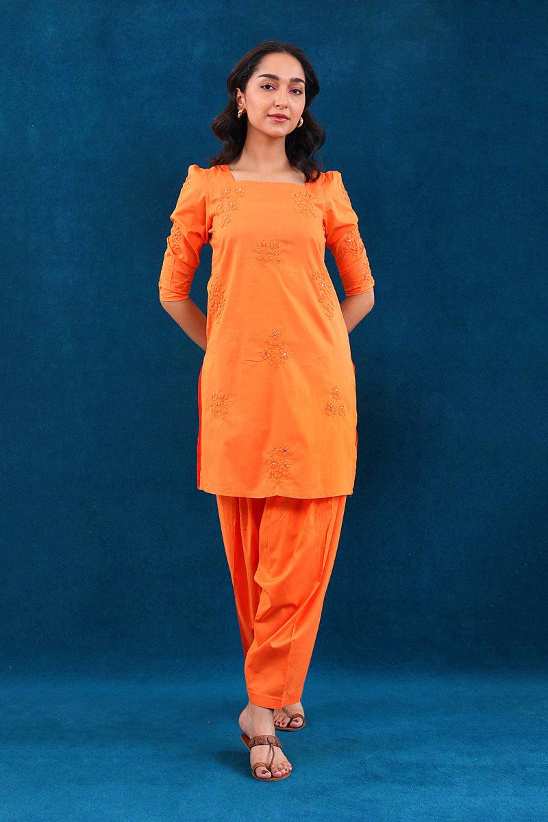Generation - Rung e Bahaar 2-Piece Suit - Orange - Lawn