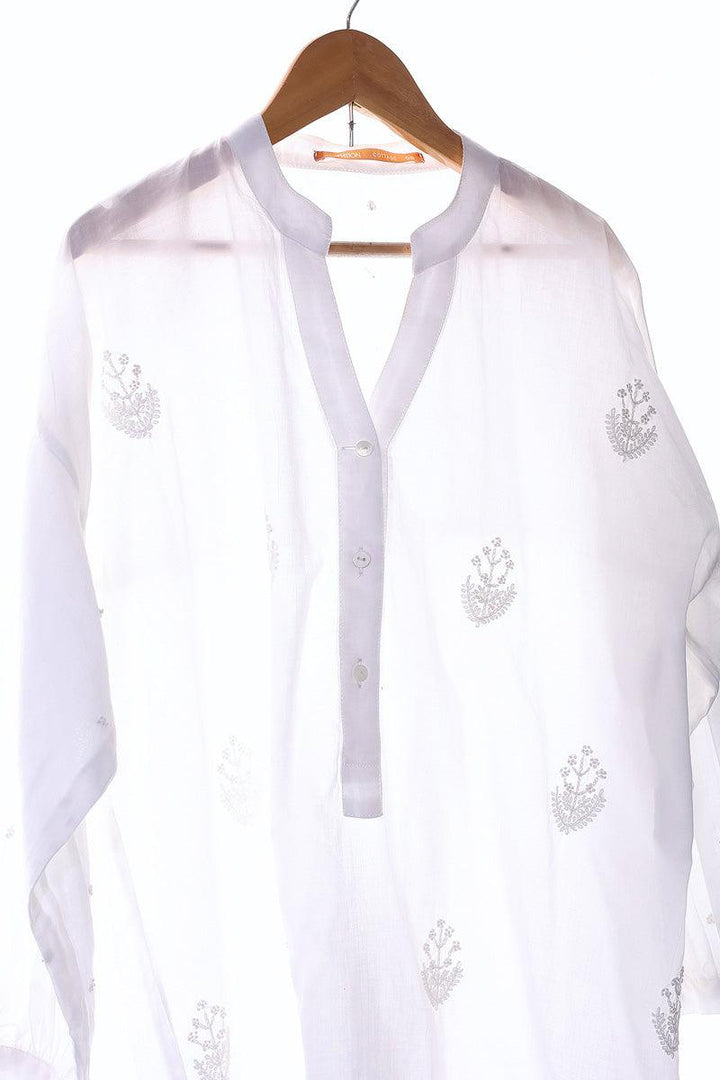 Generation - NKR Patchwork Kurta - White - Lawn - 1 Piece