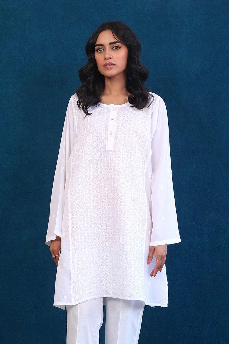 Generation - N K R Kurta - White - Lawn - 1 Piece