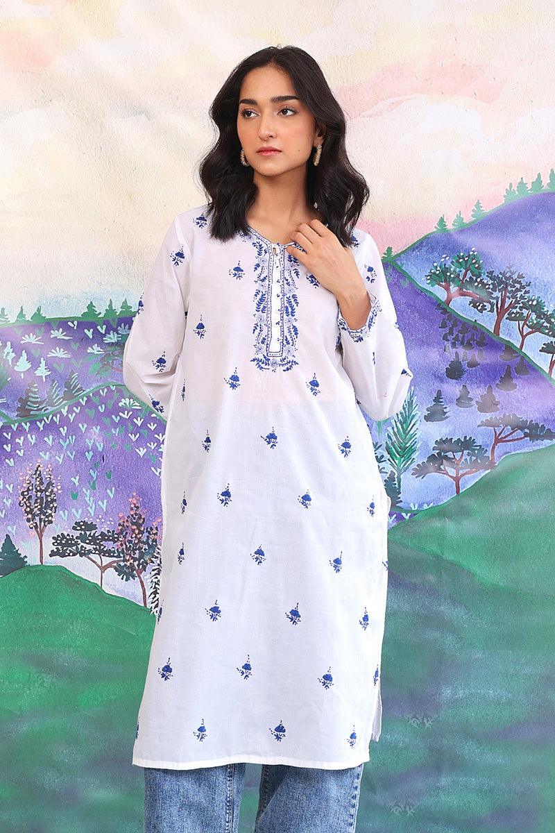 Generation - NKR Hand Embroidered - White - Lawn - 1 Piece