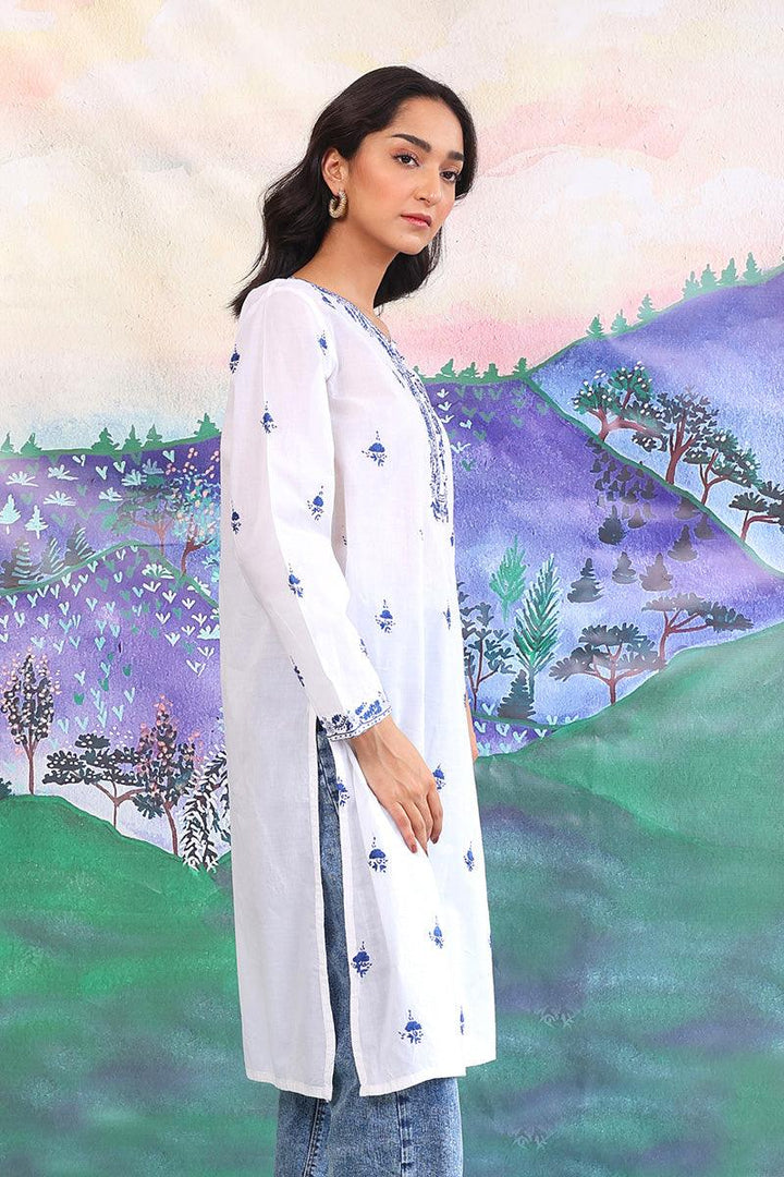 Generation - NKR Hand Embroidered - White - Lawn - 1 Piece