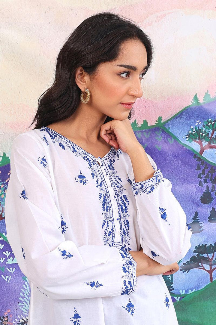 Generation - NKR Hand Embroidered - White - Lawn - 1 Piece