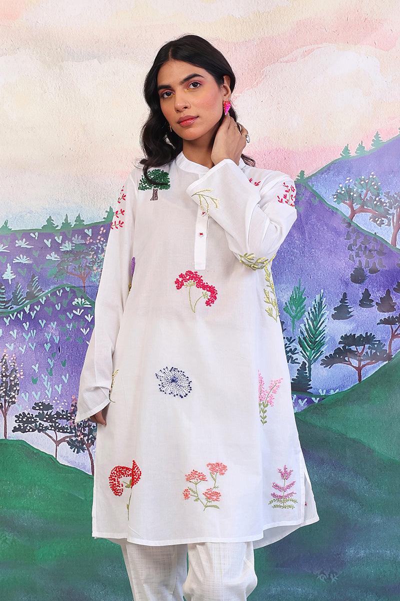 Generation - N K R Kurta - White - Lawn - 1 Piece