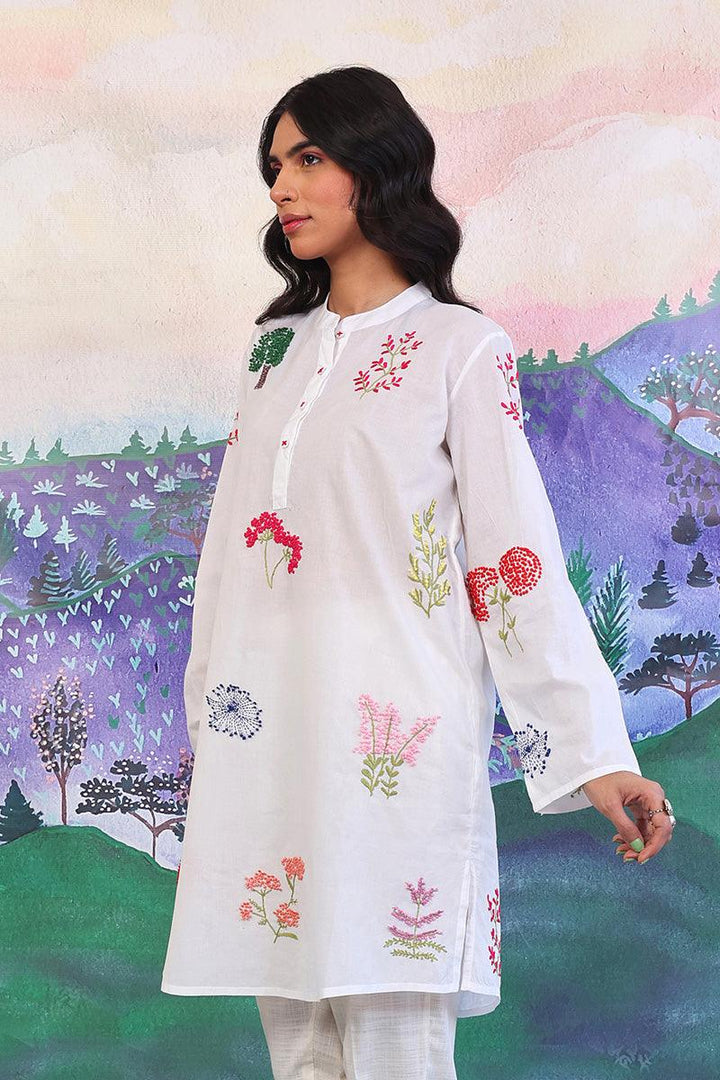 Generation - N K R Kurta - White - Lawn - 1 Piece