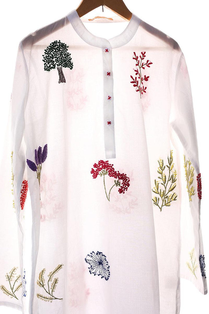 Generation - N K R Kurta - White - Lawn - 1 Piece