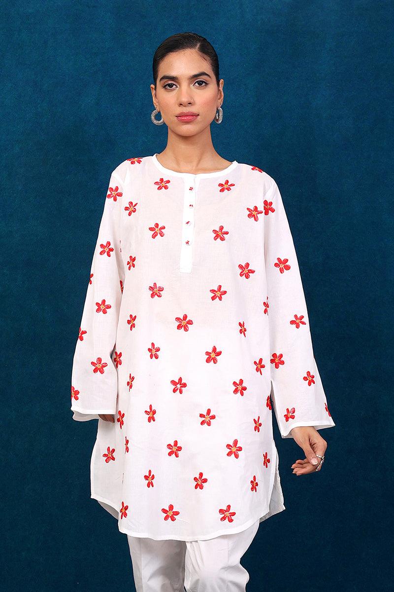 Generation - N K R Kurta - White - Lawn - 1 Piece
