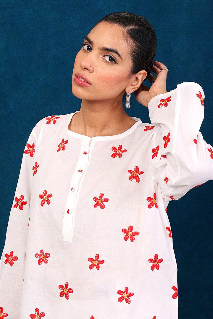 Generation - N K R Kurta - White - Lawn - 1 Piece