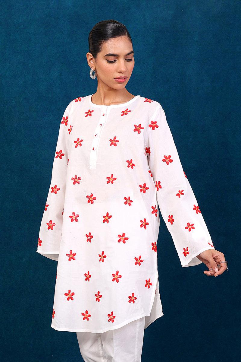Generation - N K R Kurta - White - Lawn - 1 Piece