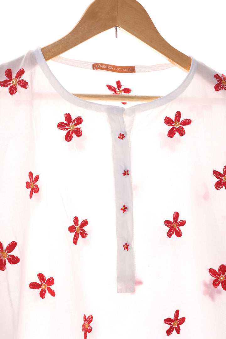 Generation - N K R Kurta - White - Lawn - 1 Piece