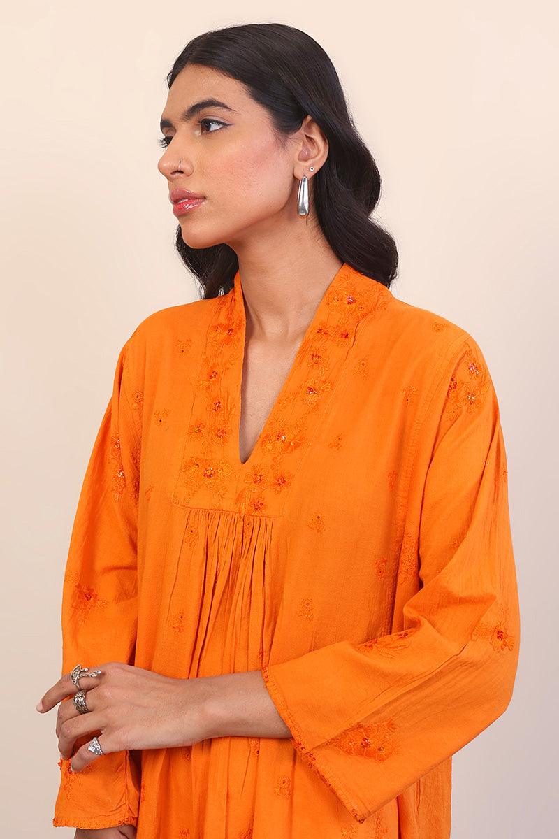 Generation - Baagh Kurta - Red - Lawn - 1 Piece