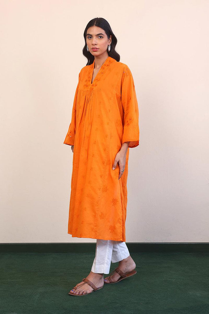 Generation - Baagh Kurta - Red - Lawn - 1 Piece