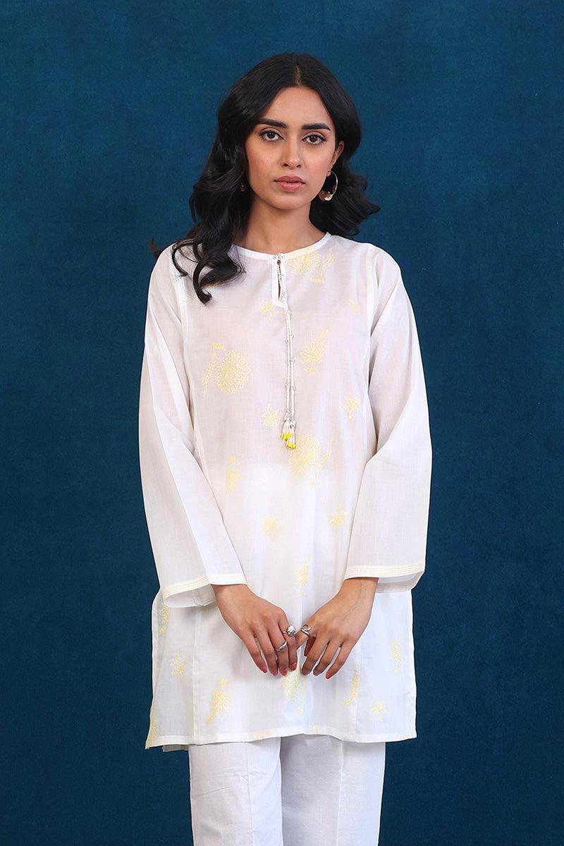 Generation - Slushy Kurti - White - Lawn - 1 Piece