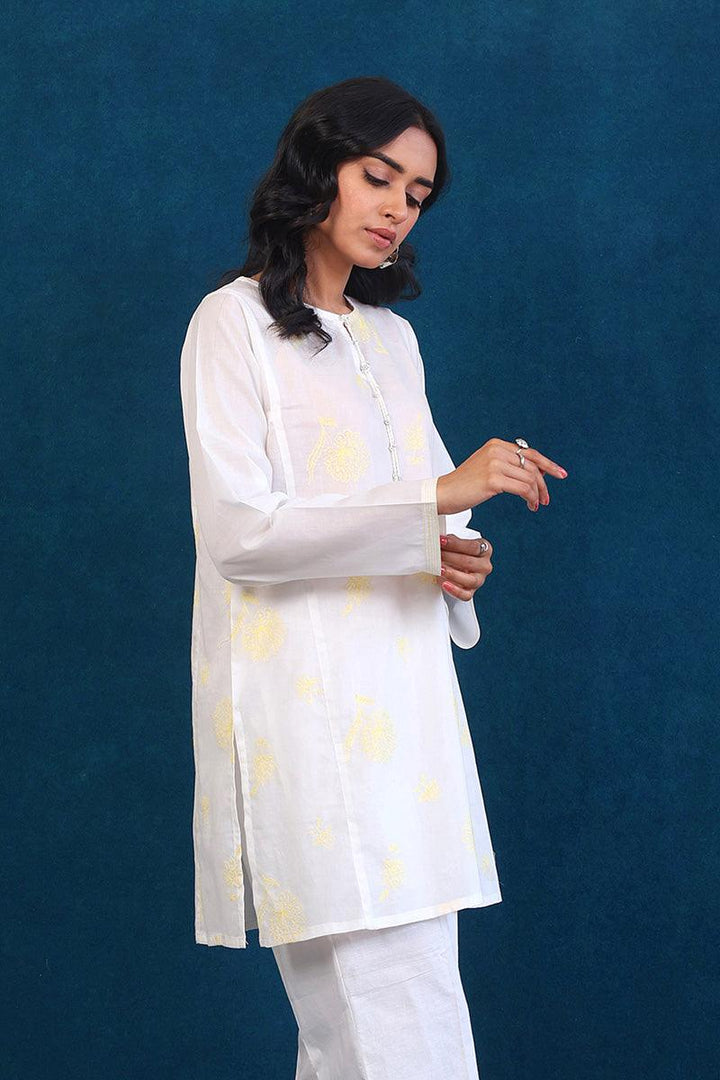 Generation - Slushy Kurti - White - Lawn - 1 Piece
