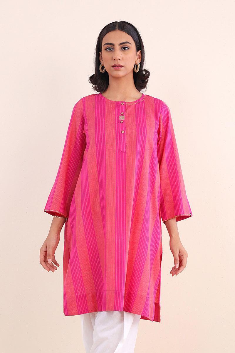 Generation - Pastel Passion Kurta - Pink - Lawn - 1 Piece