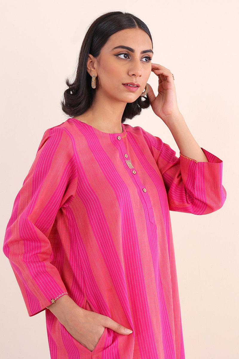 Generation - Pastel Passion Kurta - Pink - Lawn - 1 Piece