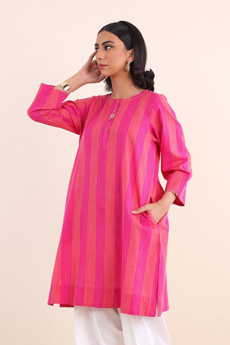 Generation - Pastel Passion Kurta - Pink - Lawn - 1 Piece