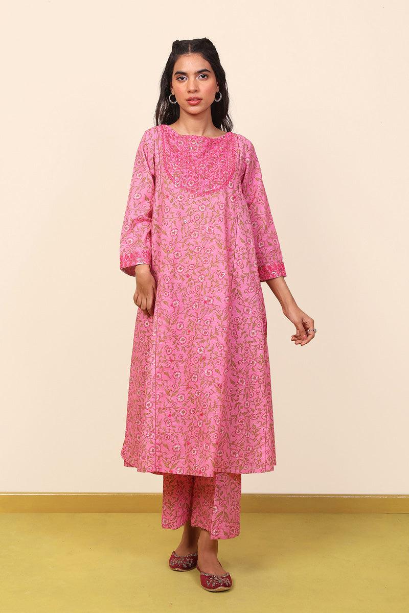 Generation - 2- Piece Desi Beat Set - Pink - Lawn