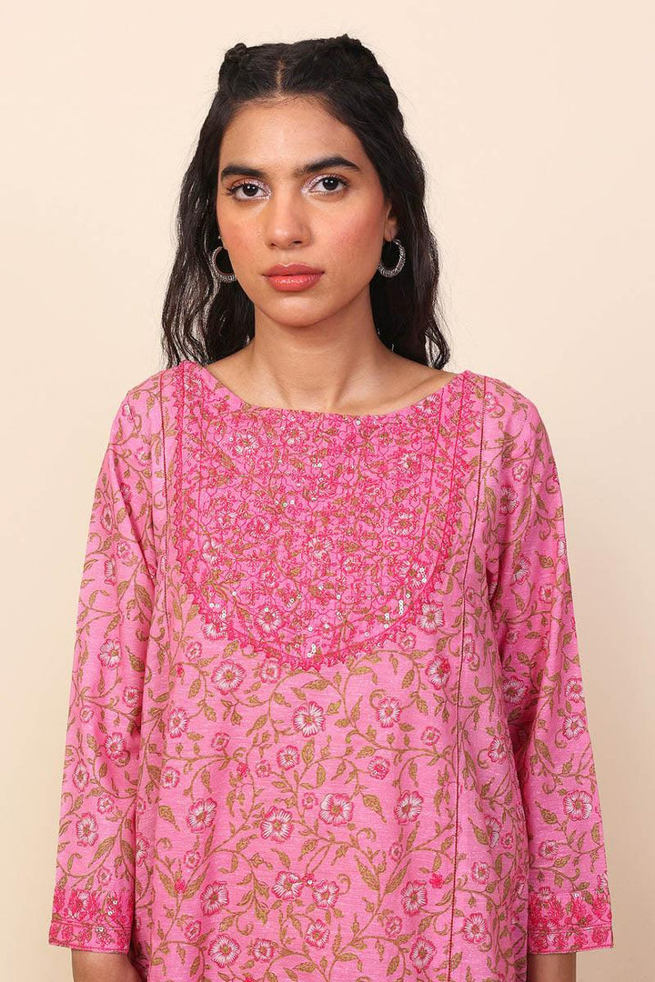 Generation - 2- Piece Desi Beat Set - Pink - Lawn