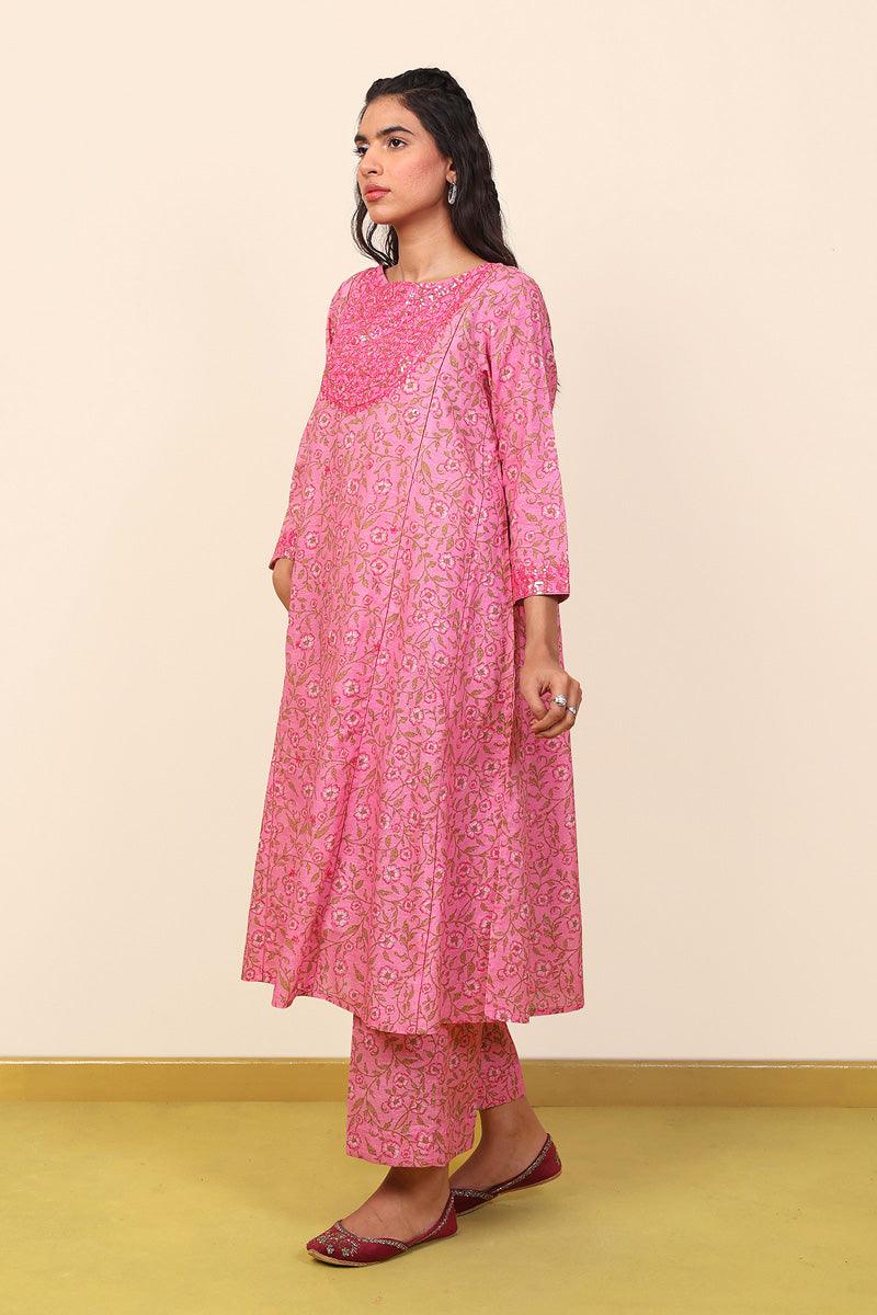 Generation - 2- Piece Desi Beat Set - Pink - Lawn