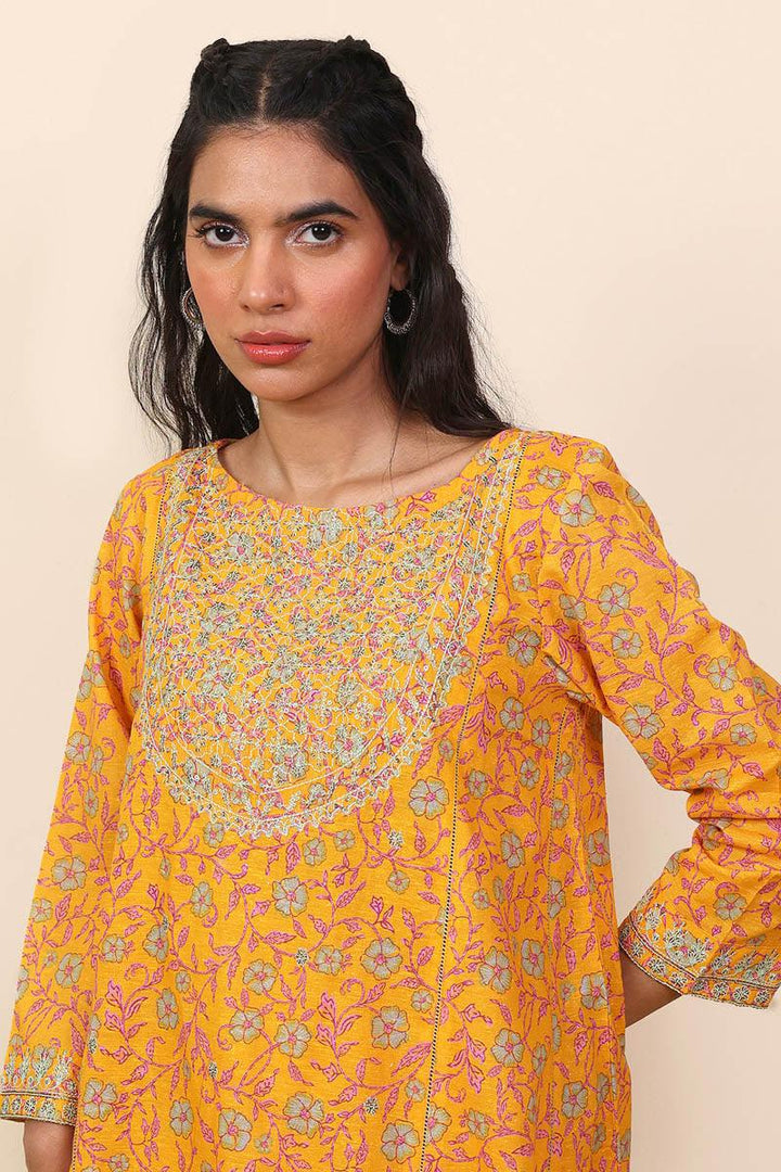 Generation - 2- Piece Desi Beat Set - Yellow - Lawn