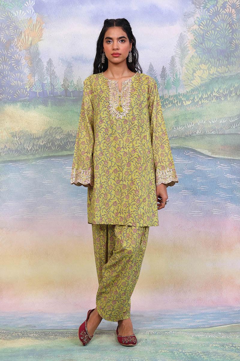 Generation - 2- Piece Desi Beat Set - Green - Lawn