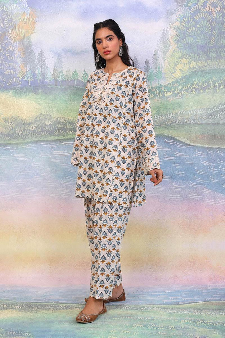Generation - 2- Piece Duo Desi Beat - Off White - Lawn