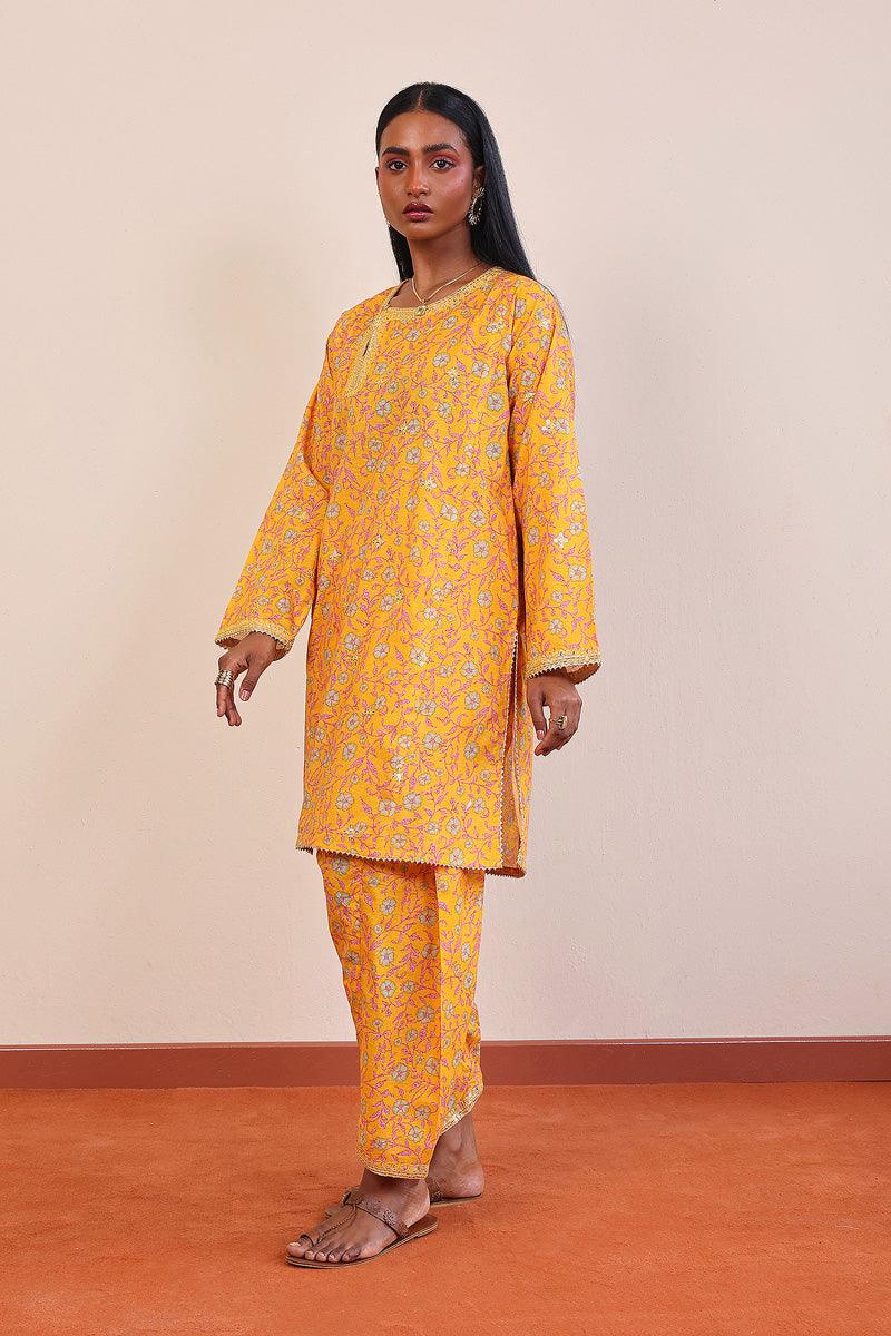 Generation - 2- Piece Desi Beat - Yellow - Lawn