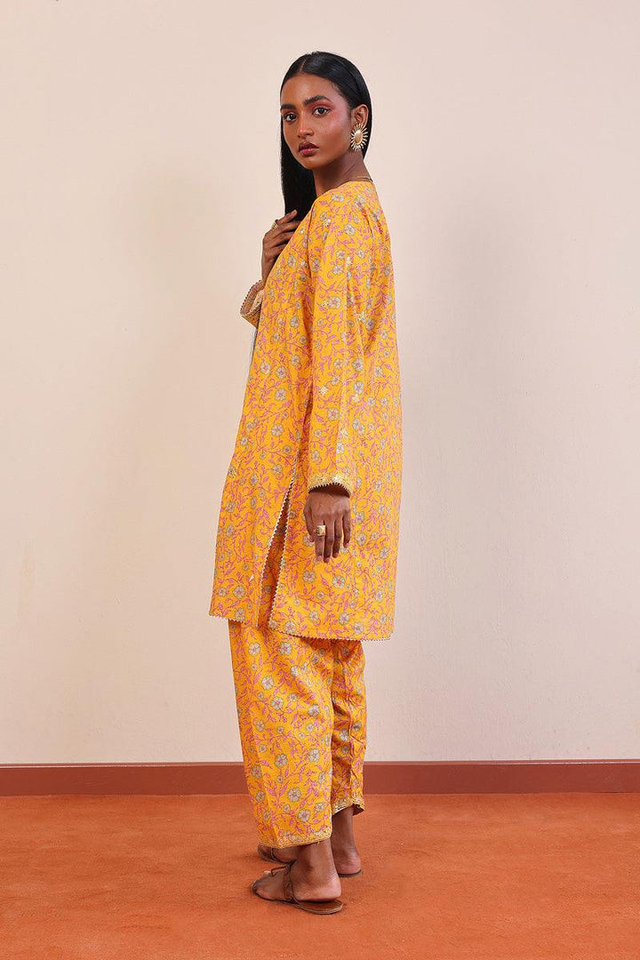 Generation - 2- Piece Desi Beat - Yellow - Lawn