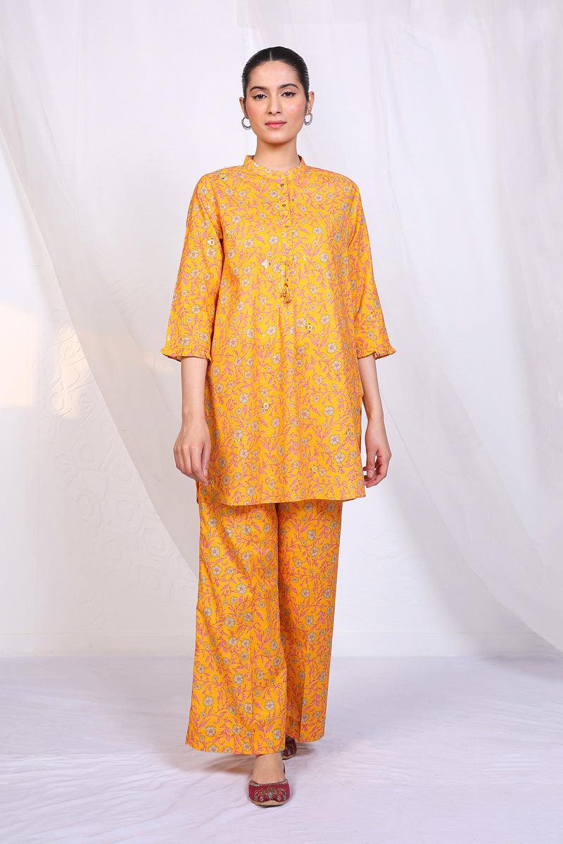 Generation - 2- Piece Diwaani Desi Beat - Yellow - Lawn