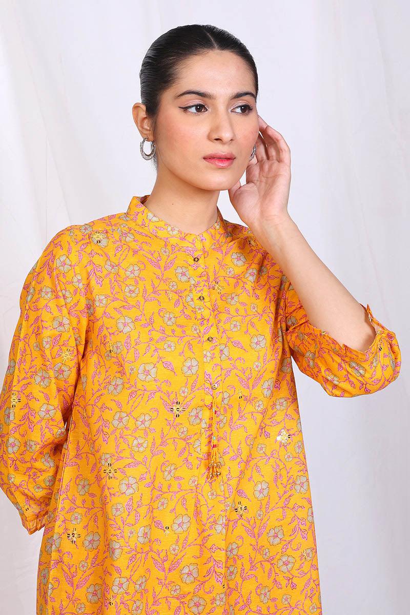 Generation - 2- Piece Diwaani Desi Beat - Yellow - Lawn