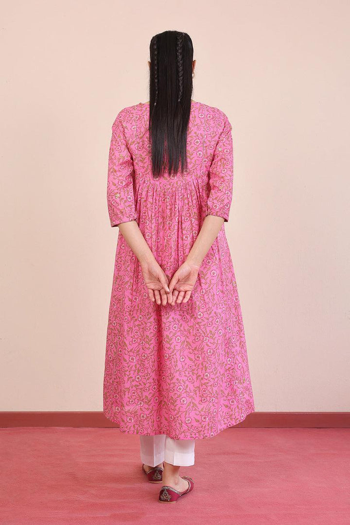 Generation - Desi Beat Swan Dress - Pink - Lawn - 1 Piece