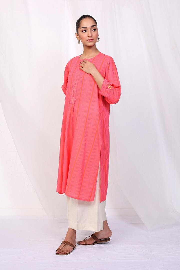 Generation - Serenity Kurta - Coral - Lawn - 1 Piece