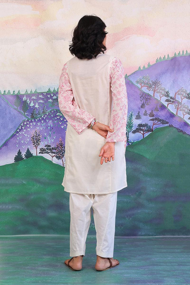 Generation - Malmal Embroidered Kurta - White - Lawn - 1 Piece