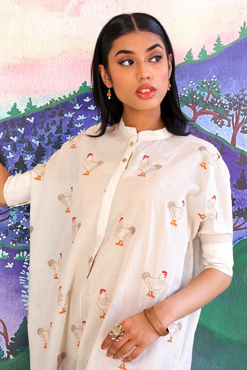 Generation - Malmal Kurta - Off White - Lawn - 1 Piece