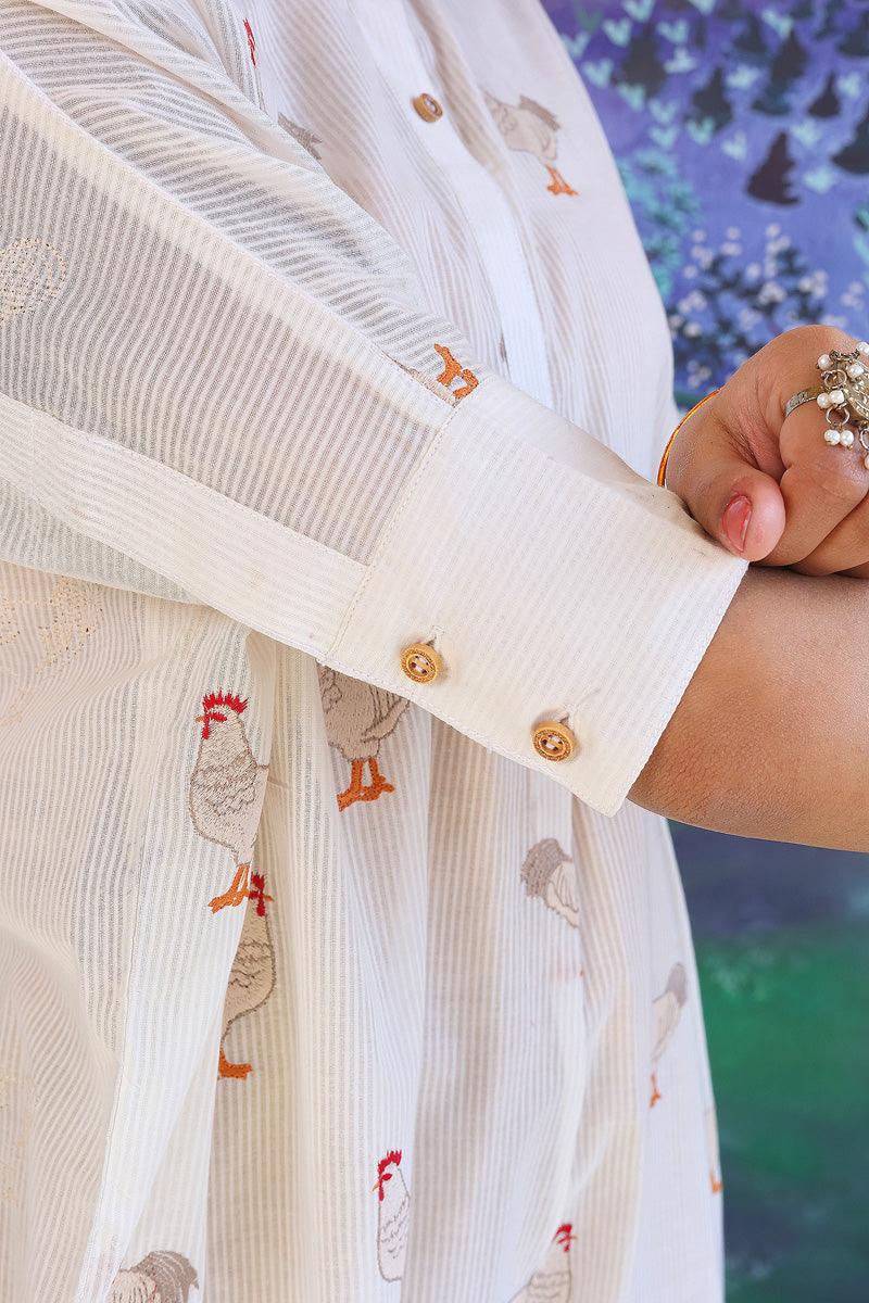Generation - Malmal Kurta - Off White - Lawn - 1 Piece