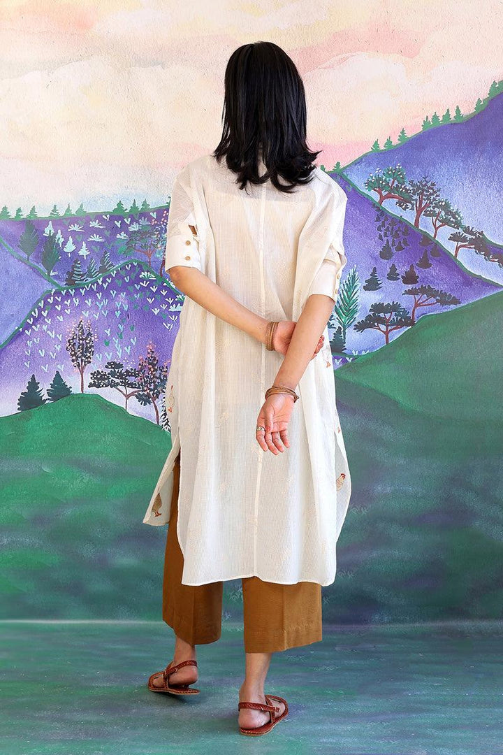 Generation - Malmal Kurta - Off White - Lawn - 1 Piece