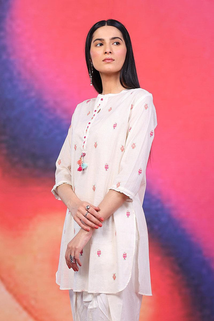 Generation - Malmal Kurta - Off White - Lawn - 1 Piece