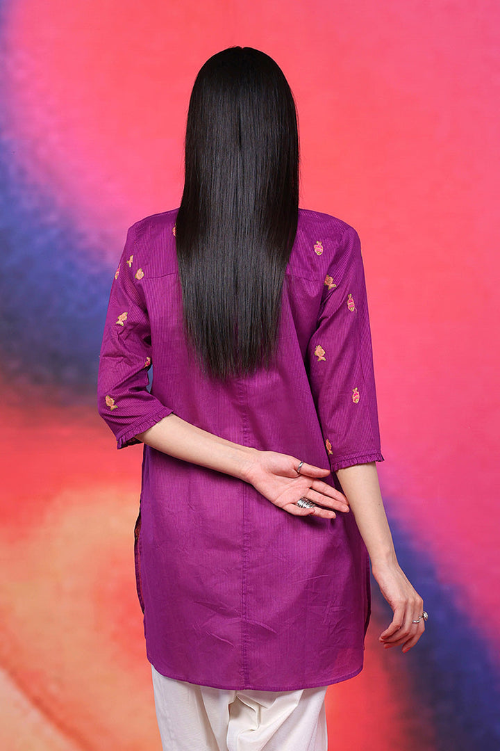 Generation - Malmal Kurta - Red - Lawn - 1 Piece