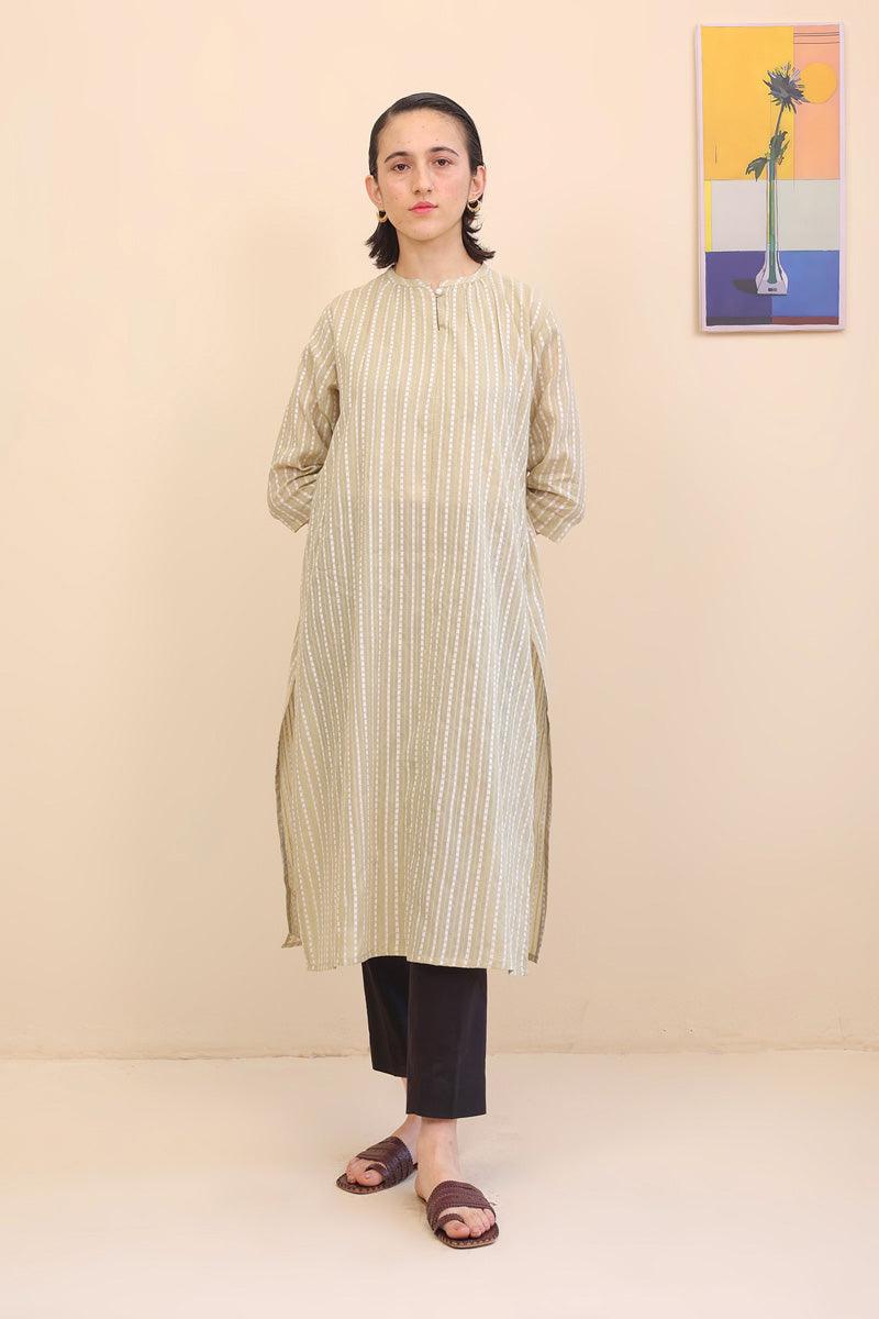Generation - Katan Kahani Tunic - Green - Jacquard - 1 Piece