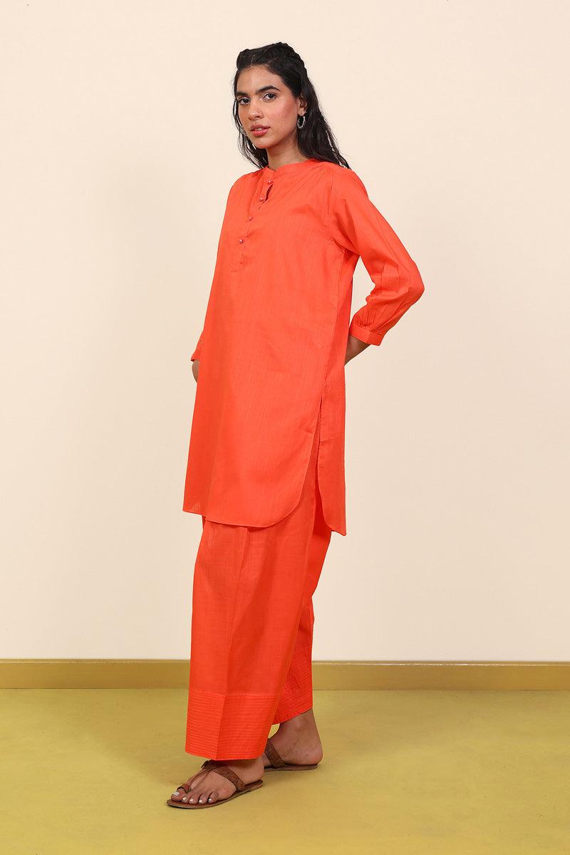 Generation - Mocktail Plain Set - Orange - Lawn - 2 Piece