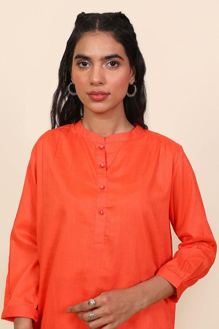 Generation - Mocktail Plain Set - Orange - Lawn - 2 Piece
