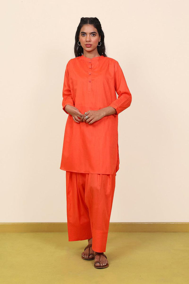 Generation - Mocktail Plain Set - Orange - Lawn - 2 Piece