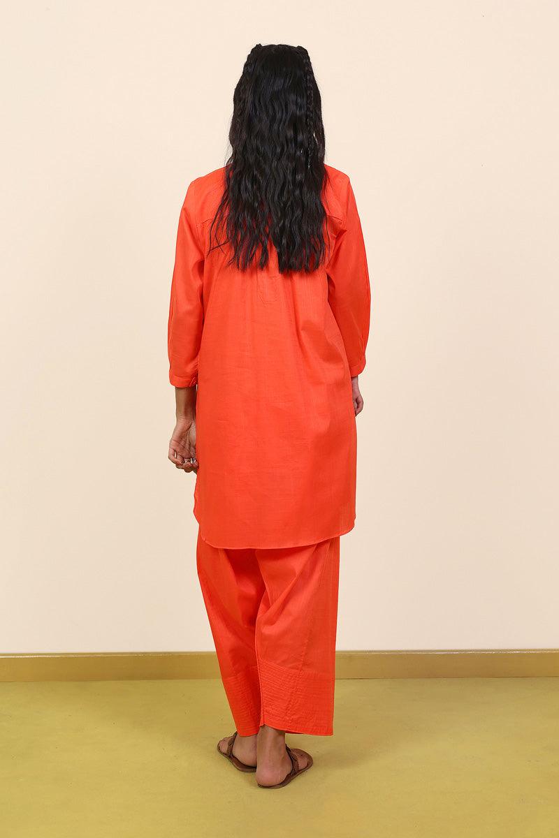 Generation - Mocktail Plain Set - Orange - Lawn - 2 Piece