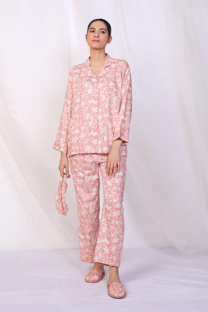 Generation - Loungewear Pyjamas Set - Peach - Viscose - 2 Piece