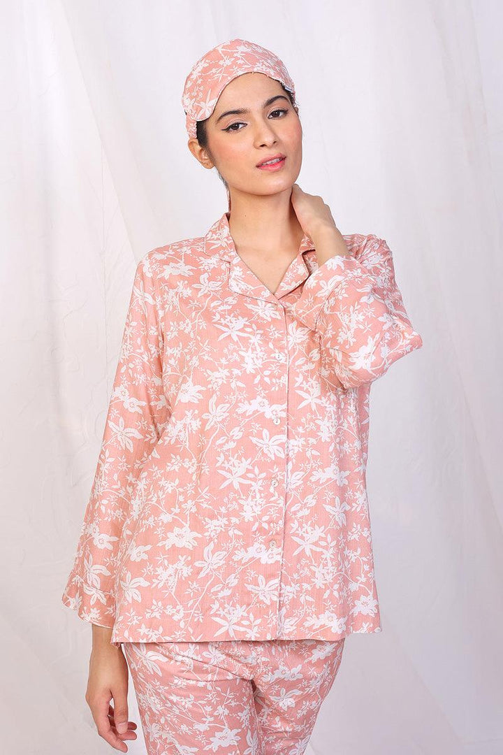 Generation - Loungewear Pyjamas Set - Peach - Viscose - 2 Piece