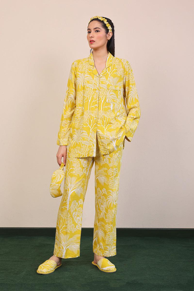 Generation - Loungewear Pyjamas Set - Yellow - Viscose - 2 Piece